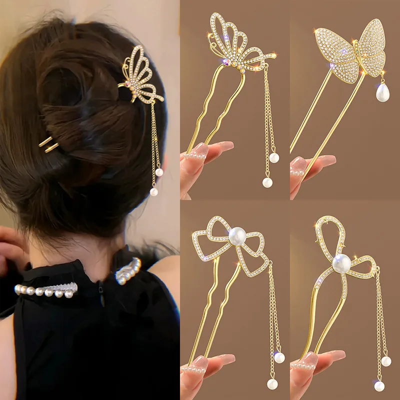 Hi Tech Accessories - Style Antique perle strass haut de