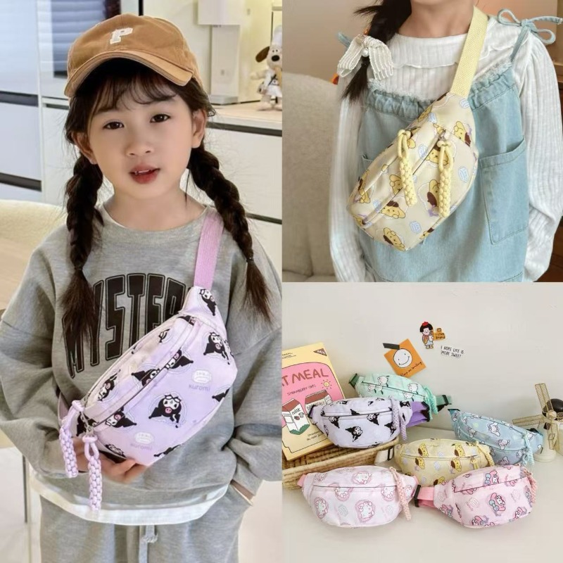 Kawaii Tech Accessories - Sac à bandoulière imprimé Kuromi pour