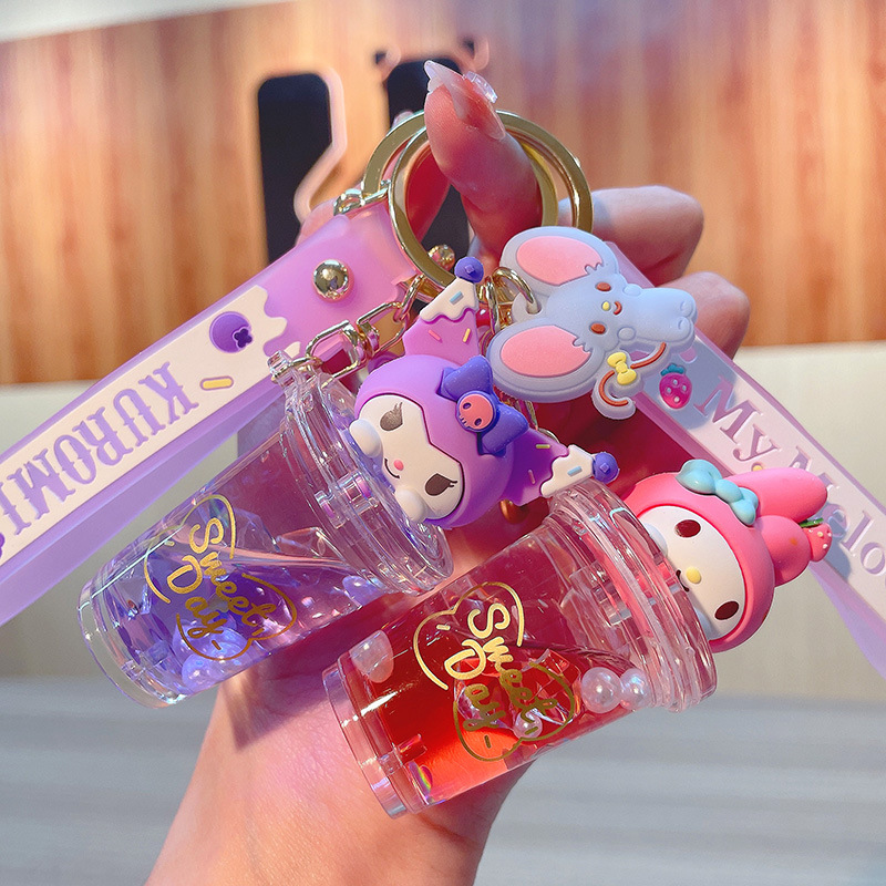 Kawaii Tech Accessories - Porte-clés Sanrio Kuromi Melody Quicksand, adorable