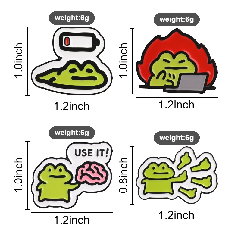 Badges drôles en forme de gren - Kawaii Tech Accessories avis et prix