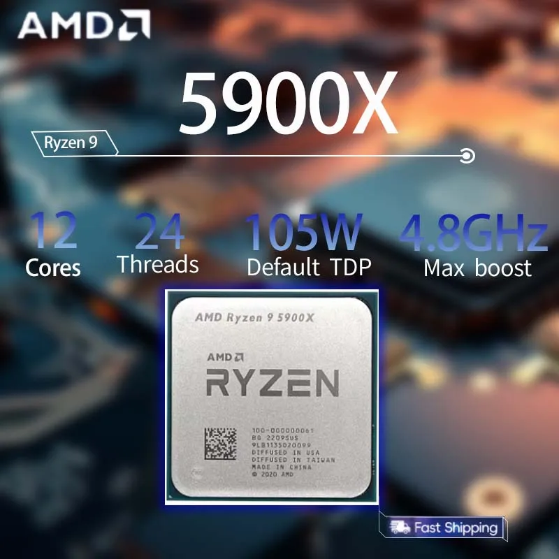 Processeur AMD Ryzen 9 5900X R - Amd Cpu Ryzen 9 avis et prix