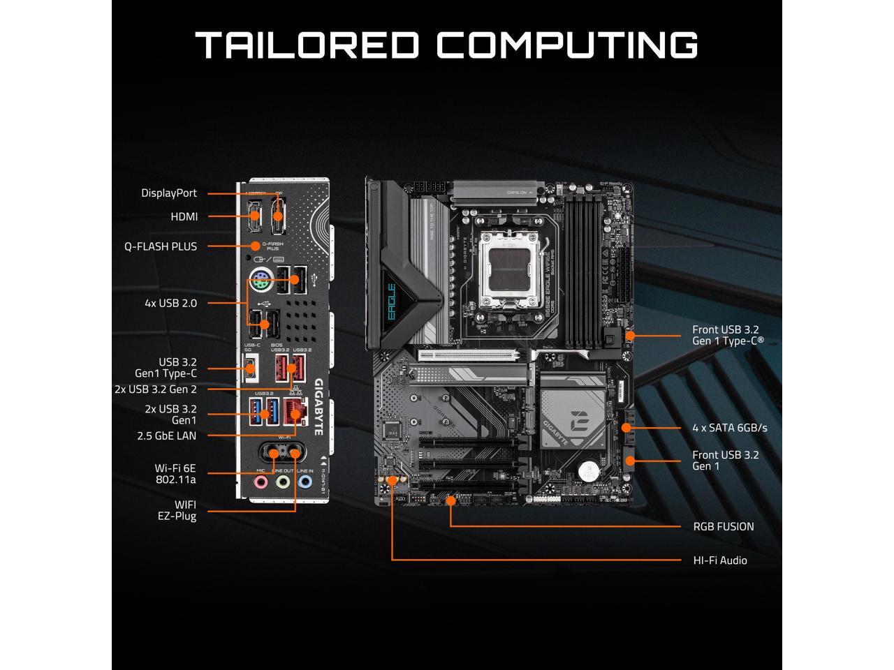 Carte mère GIGABYTE B650E EAGL - Corsair Ram Vengeance 16Gb avis et prix